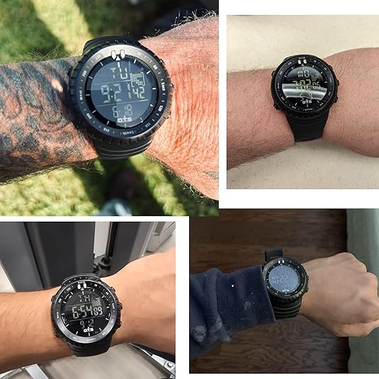 Henry Men's Waterproof Digital Sports Watch - Shock-Resistant Design