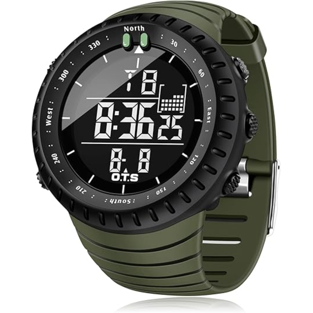 Henry Men's Waterproof Digital Sports Watch - Shock-Resistant Design