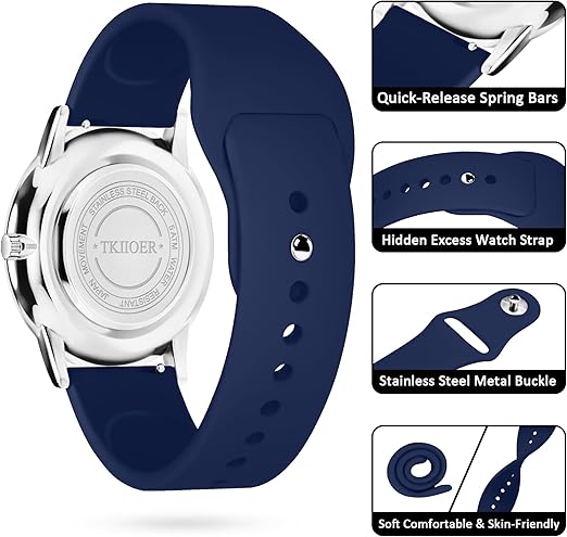Denny Waterproof Nurses Watch - Luminous Dial, 12/24-Hour Format