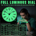 Denny Waterproof Nurses Watch - Luminous Dial, 12/24-Hour Format