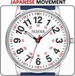 Denny Waterproof Nurses Watch - Luminous Dial, 12/24-Hour Format