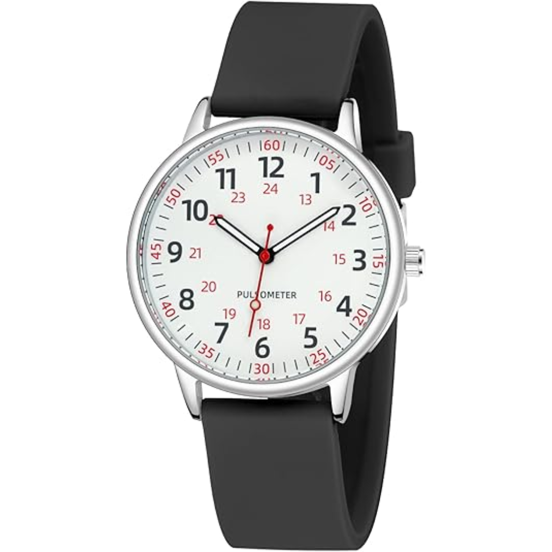 Femke Waterproof Nurses Watch - Easy-Read Analogue Dial