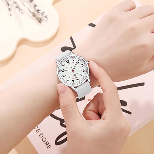 Femke Waterproof Nurses Watch - Easy-Read Analogue Dial