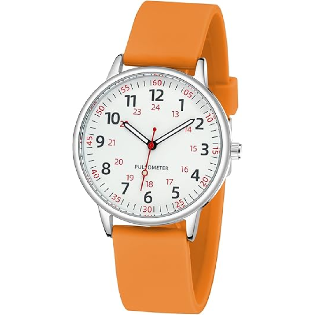 Femke Waterproof Nurses Watch - Easy-Read Analogue Dial