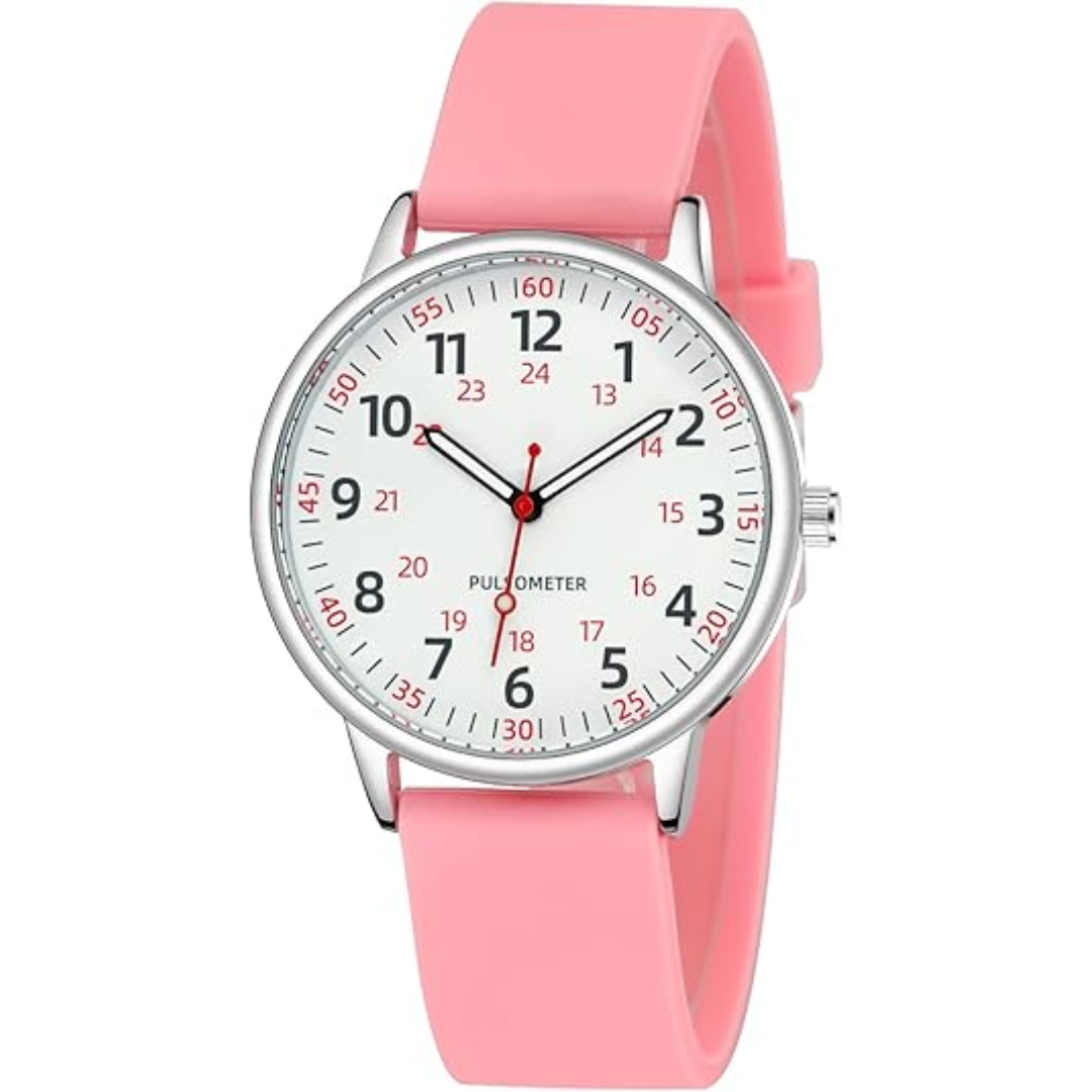 Femke Waterproof Nurses Watch - Easy-Read Analogue Dial