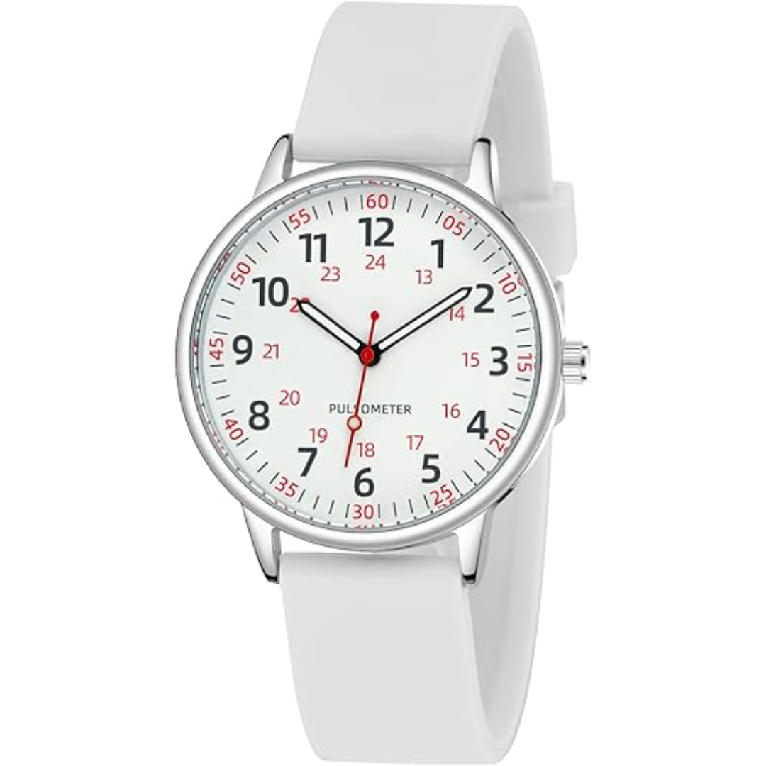 Femke Waterproof Nurses Watch - Easy-Read Analogue Dial