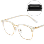Blue Light Blocking Half-Rim Glasses - Everyday Eye Comfort