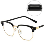 Blue Light Blocking Half-Rim Glasses - Everyday Eye Comfort