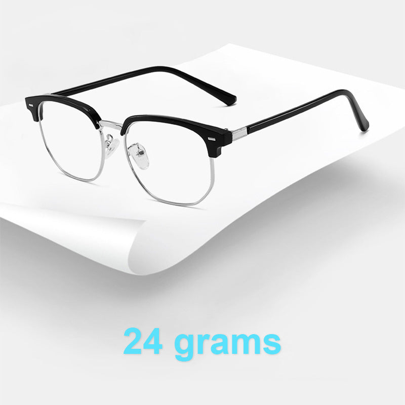 Blue Light Blocking Half-Rim Glasses - Everyday Eye Comfort
