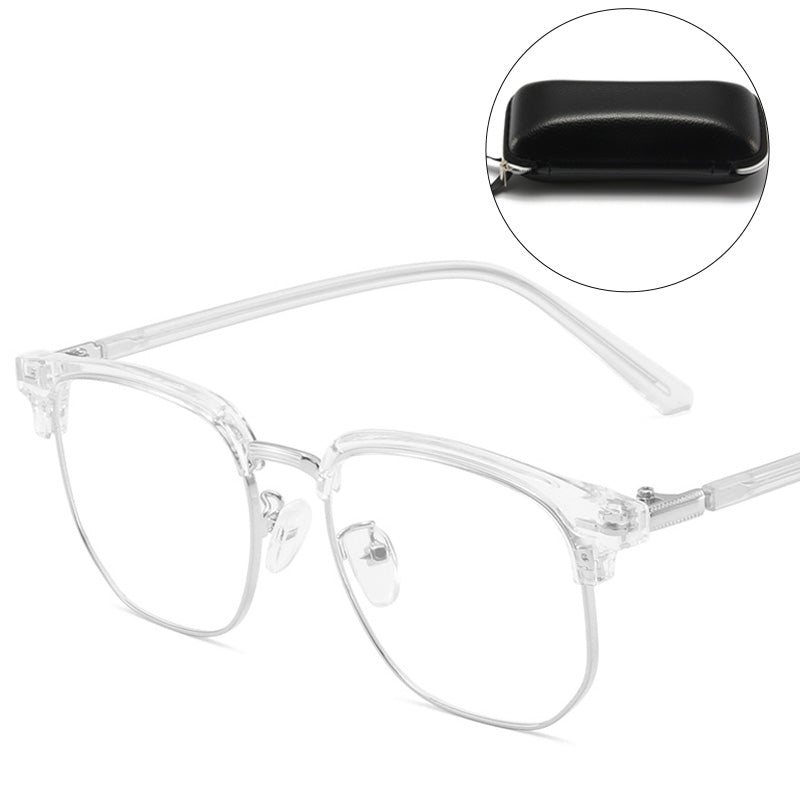Blue Light Blocking Half-Rim Glasses - Everyday Eye Comfort