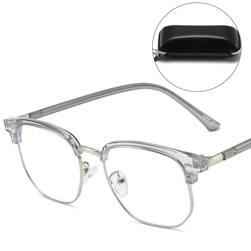 Blue Light Blocking Half-Rim Glasses - Everyday Eye Comfort