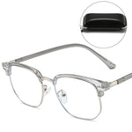 Blue Light Blocking Half-Rim Glasses - Everyday Eye Comfort