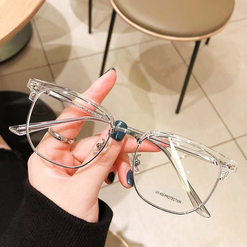 Blue Light Blocking Half-Rim Glasses - Everyday Eye Comfort
