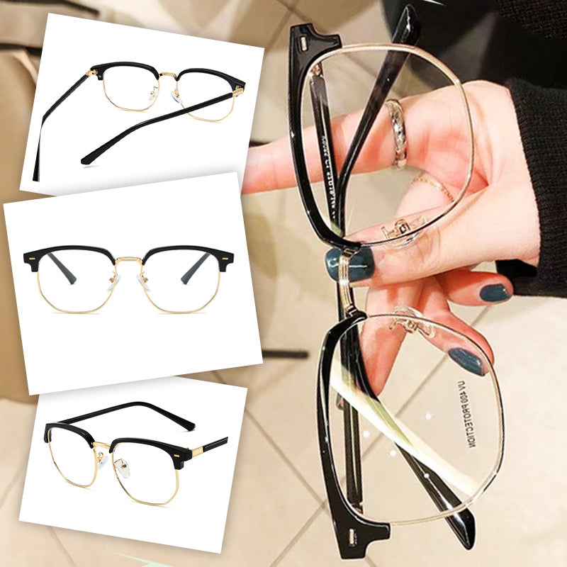Blue Light Blocking Half-Rim Glasses - Everyday Eye Comfort