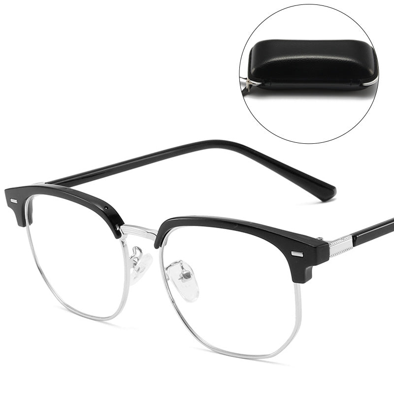 Blue Light Blocking Half-Rim Glasses - Everyday Eye Comfort