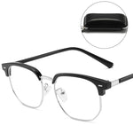 Blue Light Blocking Half-Rim Glasses - Everyday Eye Comfort