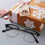 Blue Light Blocking Half-Rim Glasses - Everyday Eye Comfort