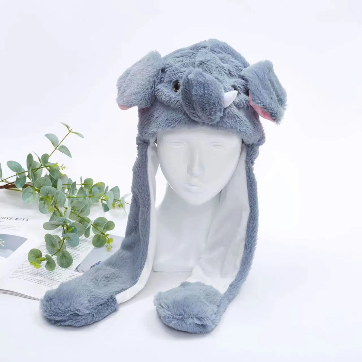 BunnyJoy Interactive Hat - Wiggly Ears for Costumes & Parties