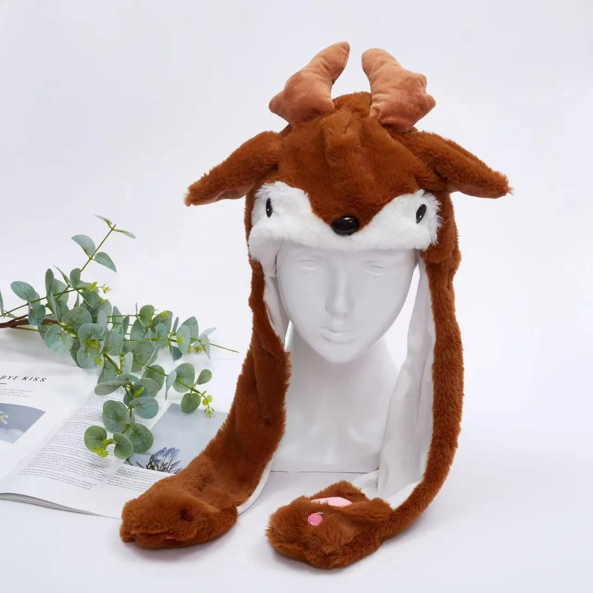 BunnyJoy Interactive Hat - Wiggly Ears for Costumes & Parties