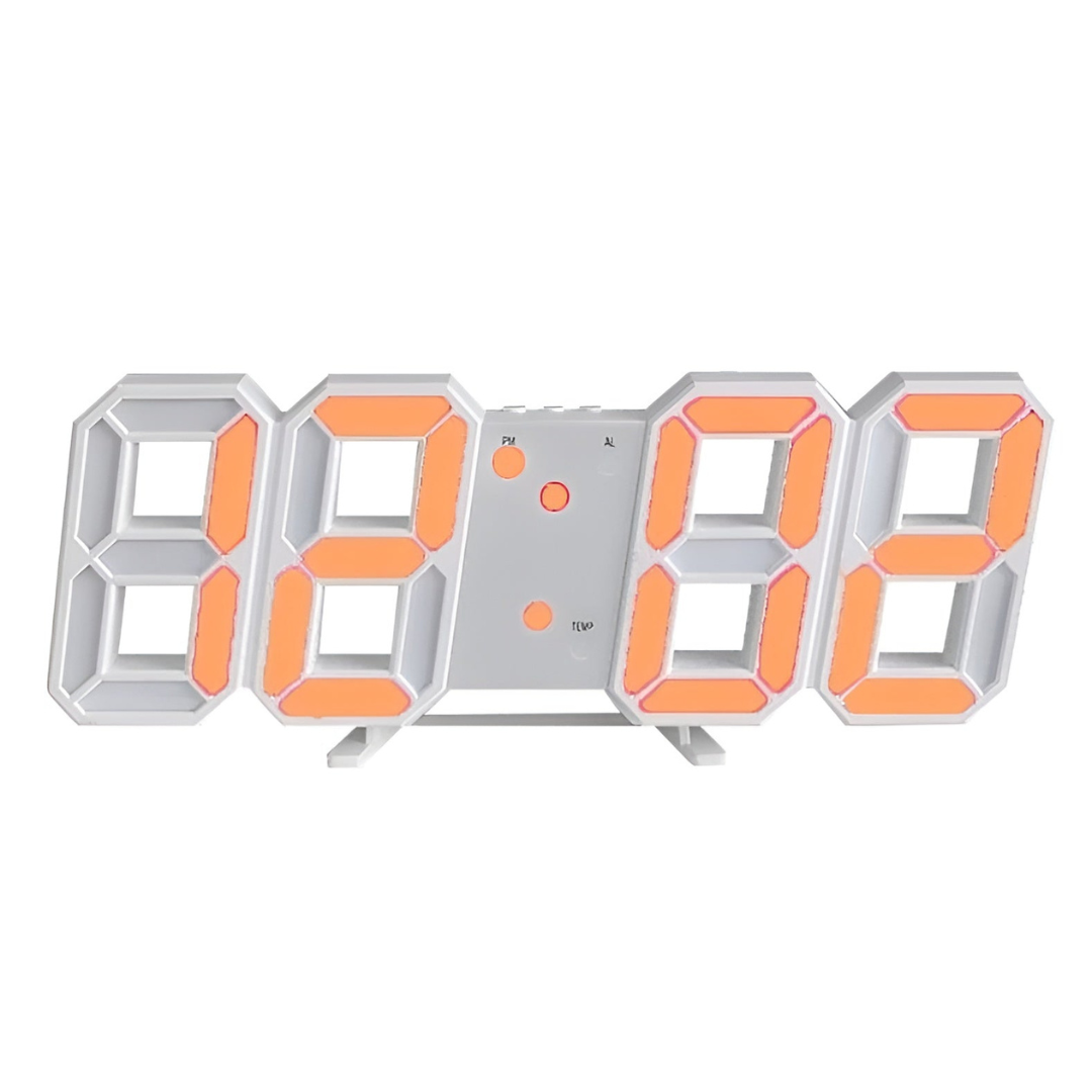 LED 3D Wall Clock - Digital Display with Vivid Three-Dimensional Effect