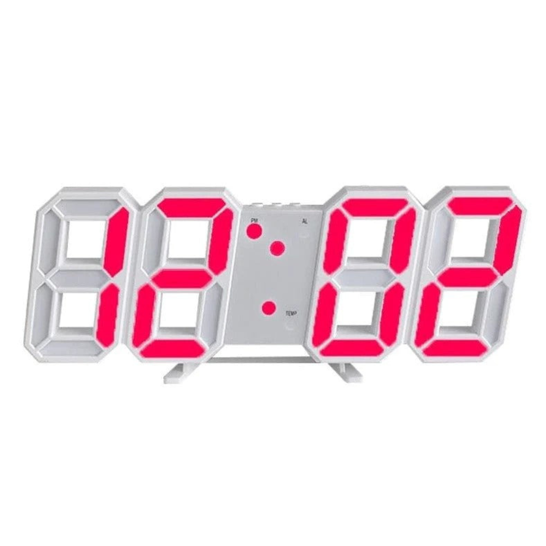 LED 3D Wall Clock - Digital Display with Vivid Three-Dimensional Effect