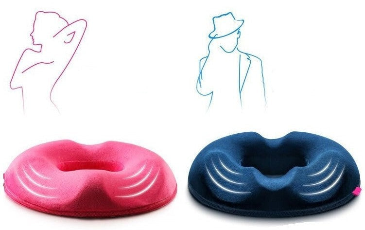 Ergonomic Donut Seat Cushion - Pressure Relief Sitting Support