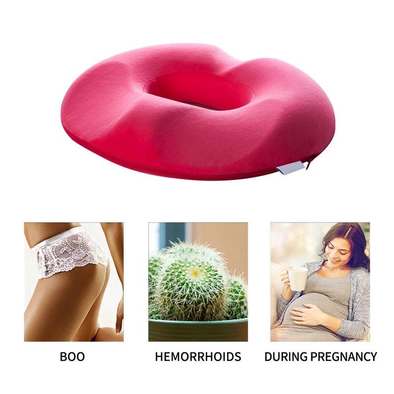 Ergonomic Donut Seat Cushion - Pressure Relief Sitting Support