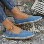 Women's Lightweight Canvas Slip-On Espadrilles - Breathable Everyday Flats
