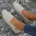 Women's Lightweight Canvas Slip-On Espadrilles - Breathable Everyday Flats