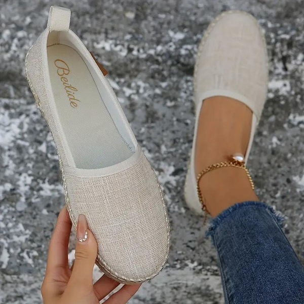 Women's Lightweight Canvas Slip-On Espadrilles - Breathable Everyday Flats