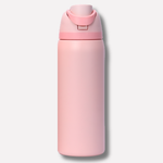 Insulated Water Bottle with Built-In Straw - Leak-Proof Hydration
