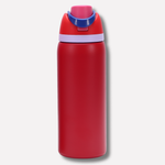 Insulated Water Bottle with Built-In Straw - Leak-Proof Hydration