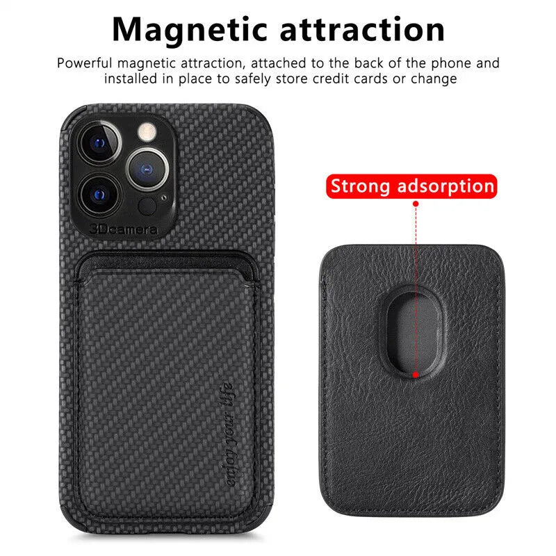 Wearclo MagSafe Wallet Case - iPhone Case & Card Holder in One
