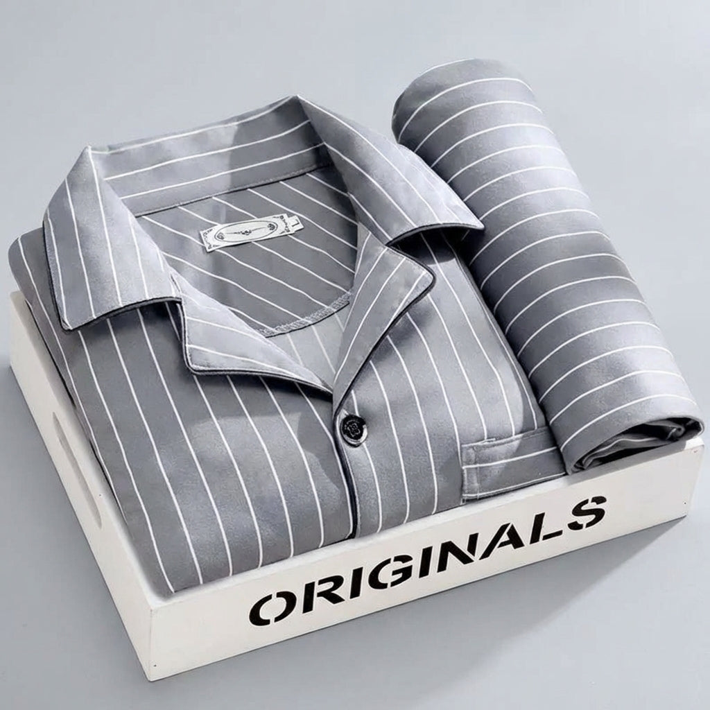 Men's Plaid Lounge Set - Soft, Breathable Sleepwear