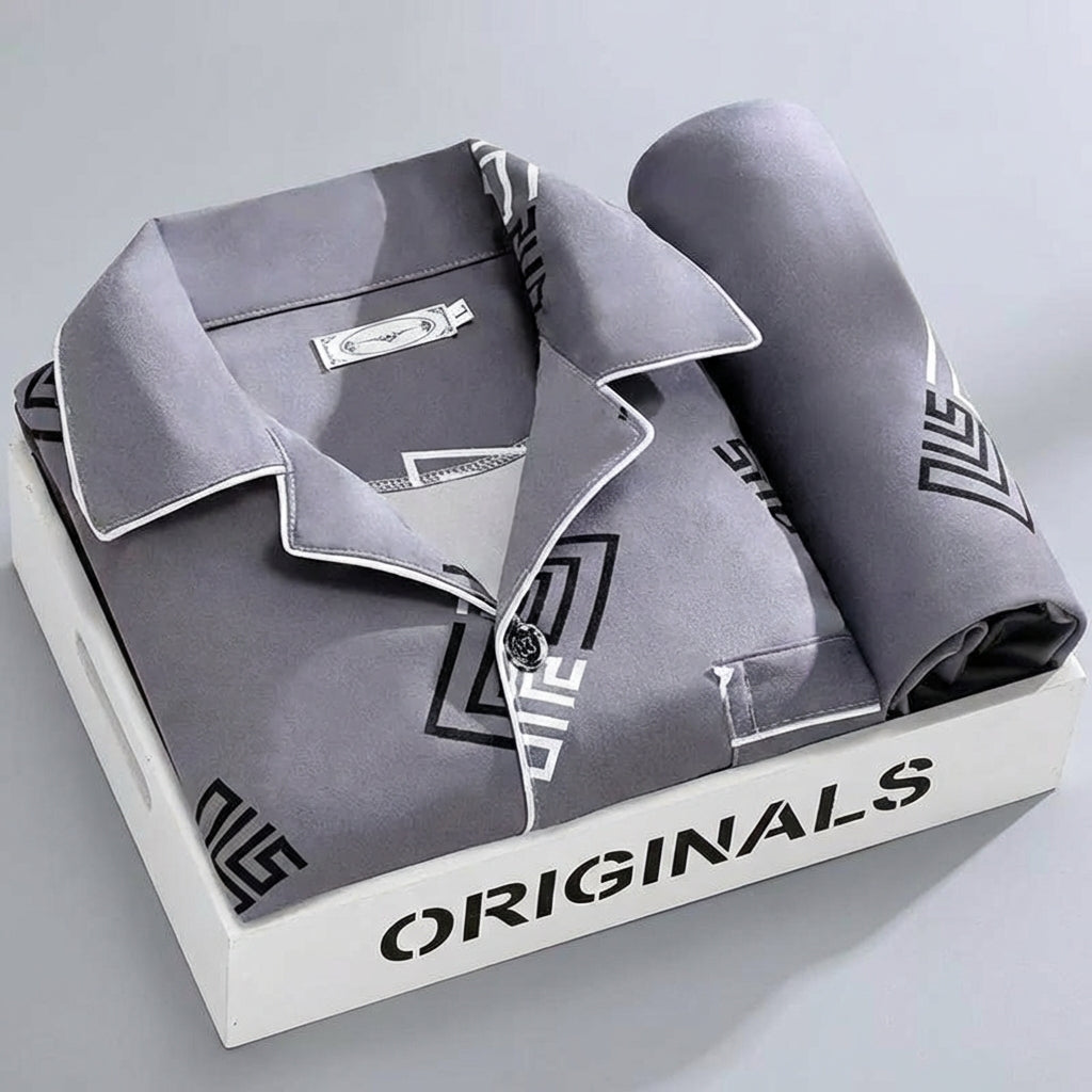 Men's Plaid Lounge Set - Soft, Breathable Sleepwear