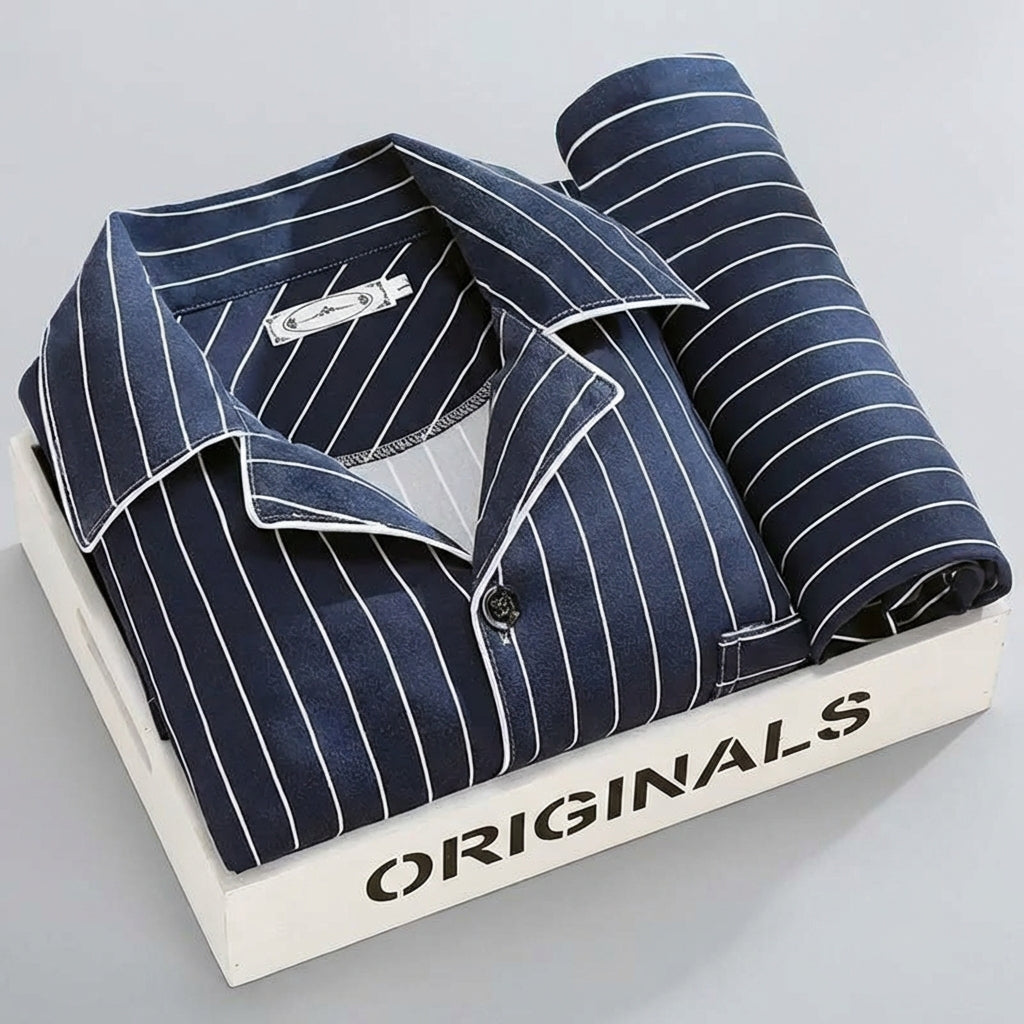 Men's Plaid Lounge Set - Soft, Breathable Sleepwear