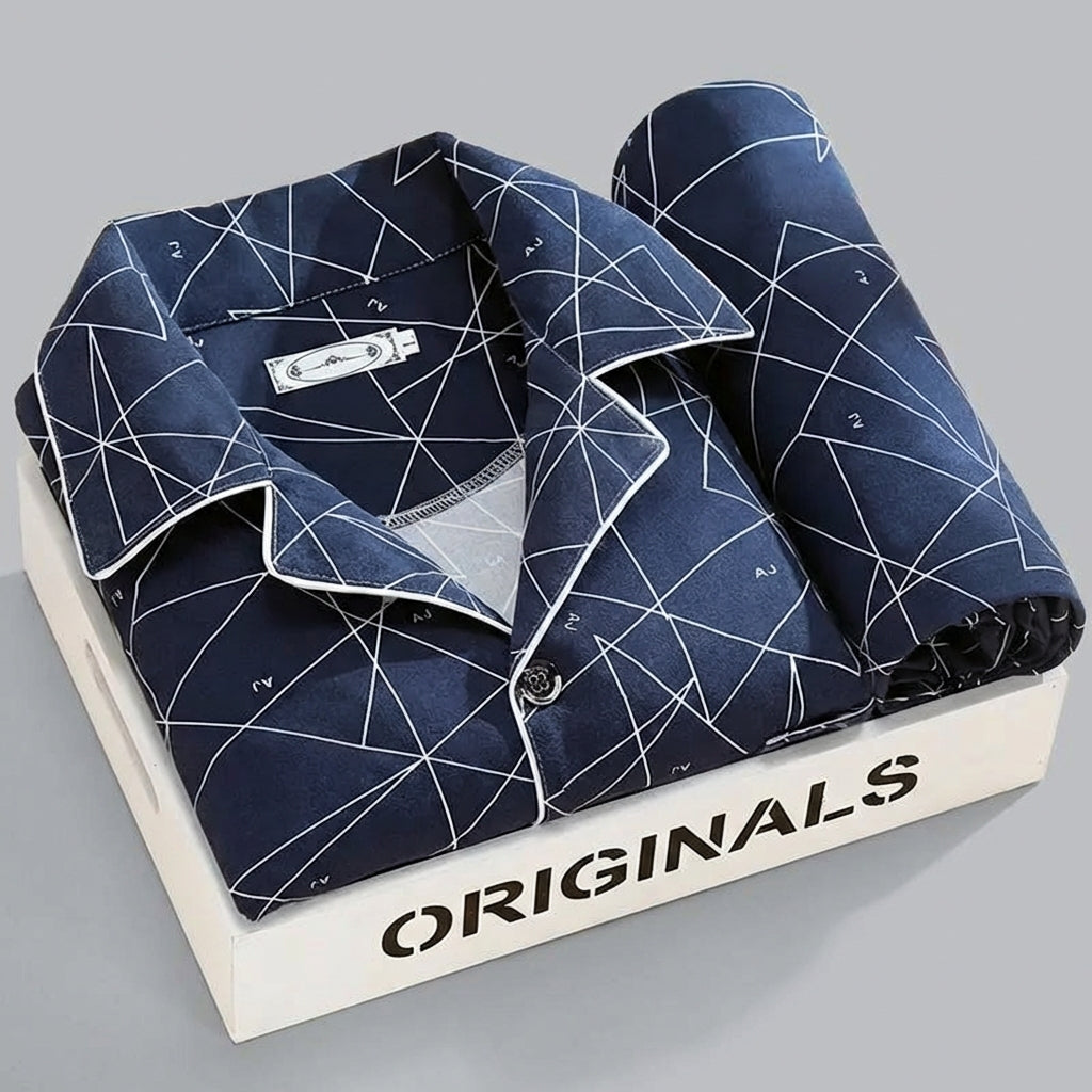 Men's Plaid Lounge Set - Soft, Breathable Sleepwear