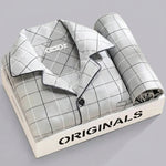Men's Plaid Lounge Set - Soft, Breathable Sleepwear