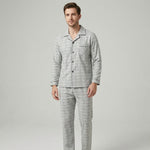 Men's Plaid Lounge Set - Soft, Breathable Sleepwear