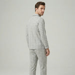 Men's Plaid Lounge Set - Soft, Breathable Sleepwear