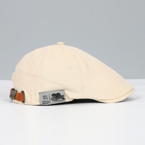 Men's Flat Cap with Adjustable Strap - Classic Everyday Style