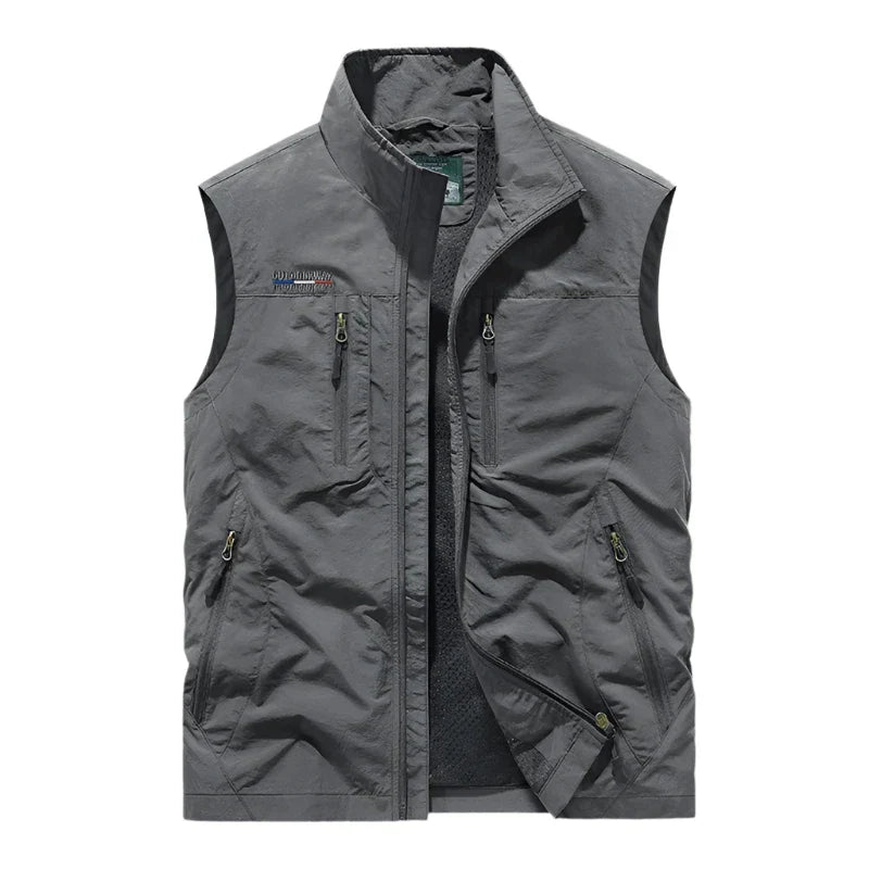Men's Lightweight Water-Resistant Vest - Layering Piece for Outdoor Days
