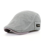 Men's Breathable Mesh Flat Cap - Classic Driver Hat