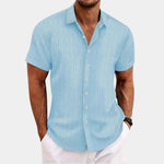 Men's Breathable Linen Blend Casual Shirt - Effortless Summer Style