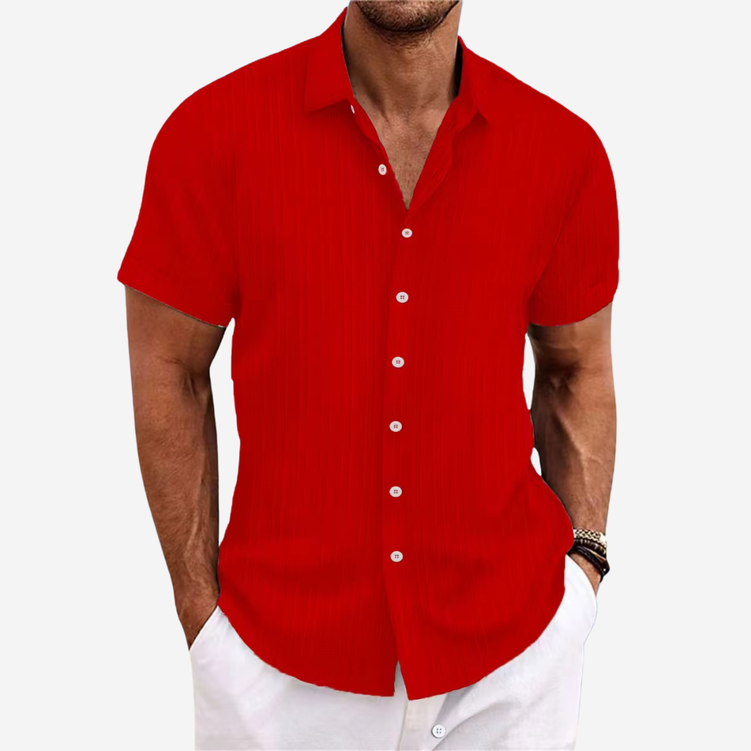 Men's Breathable Linen Blend Casual Shirt - Effortless Summer Style