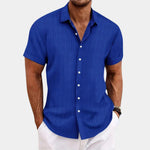 Men's Breathable Linen Blend Casual Shirt - Effortless Summer Style