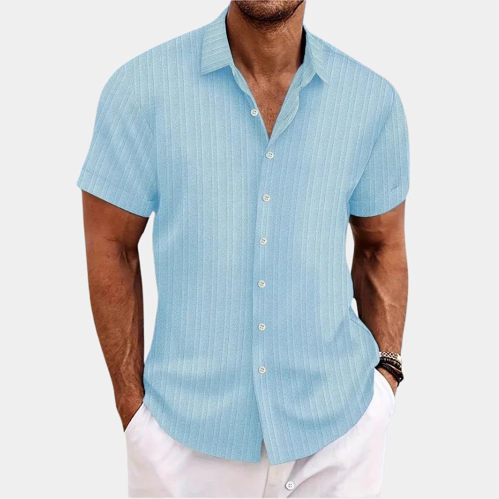 Men's Breathable Linen Blend Casual Shirt - Effortless Summer Style