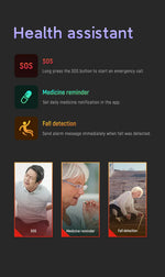 Senior Safety Watch - Fall Detection, GPS & SOS Alerts