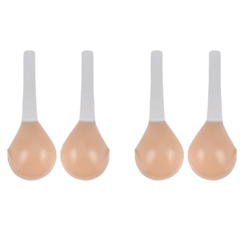Adhesive Lift Bras - Seamless Silicone Cups, Strapless Support