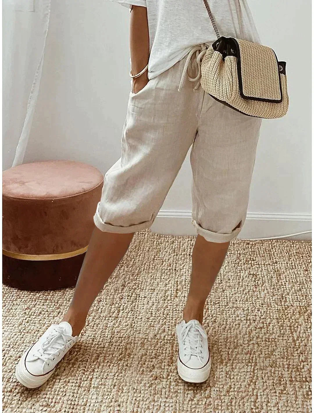 Linen Capris for Everyday Comfort - Breezy Warm-Weather Style